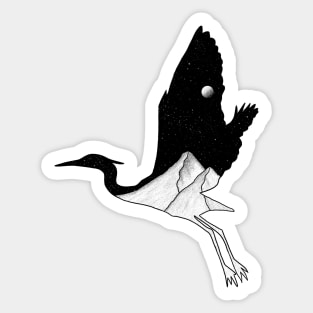 Cosmic Stork Sticker